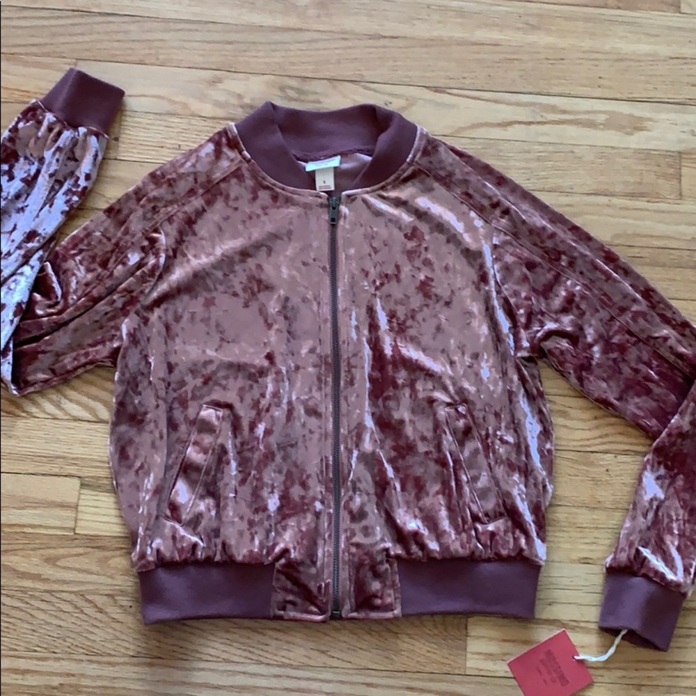 NWT Target Velvet Bomber Jacket